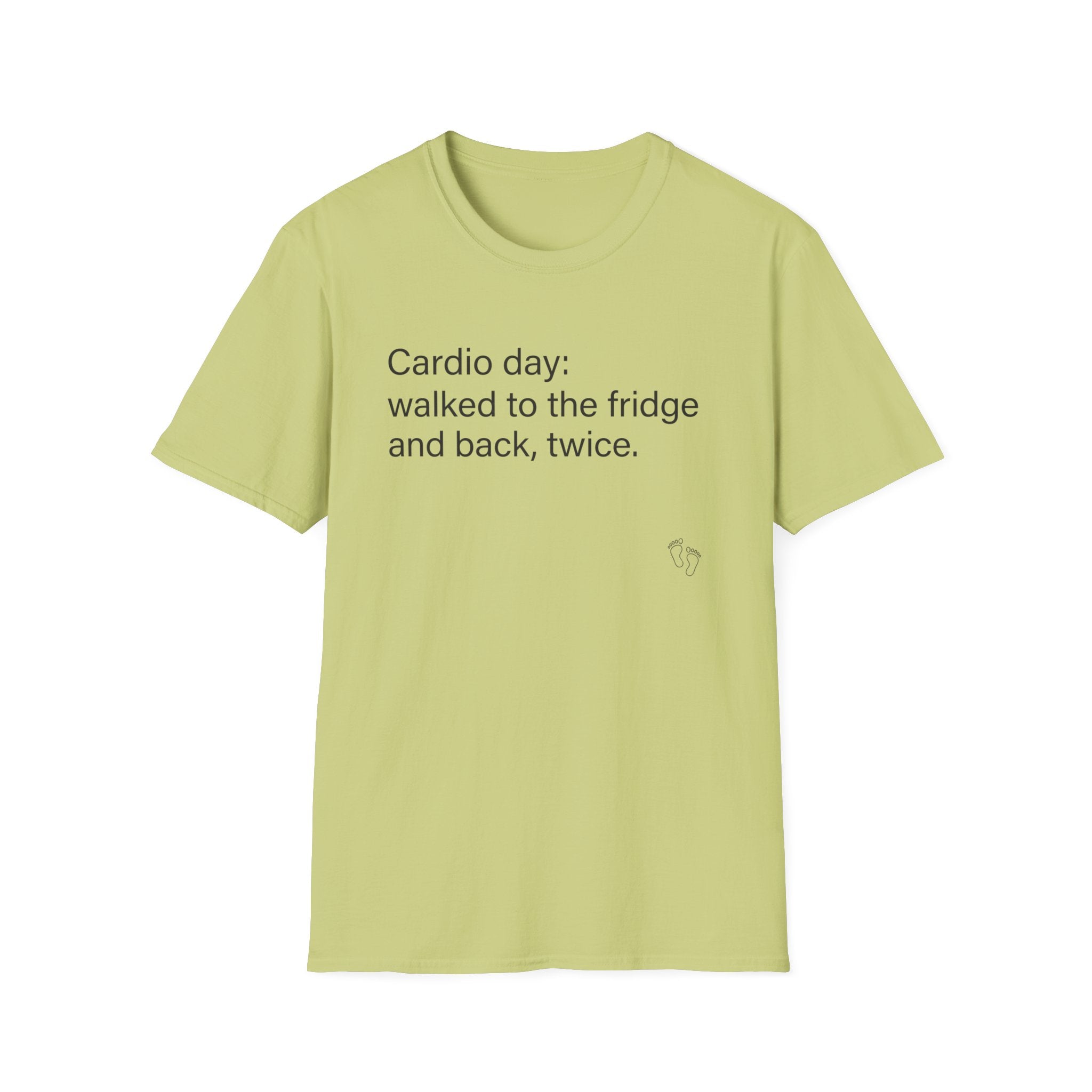 Cardio Day: Fridge and Back, Twice — Funny Cardio T-Shirt