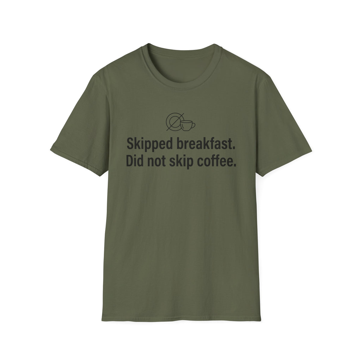 Skipped Breakfast, Did Not Skip Coffee — Funny Coffee Lover T-Shirt
