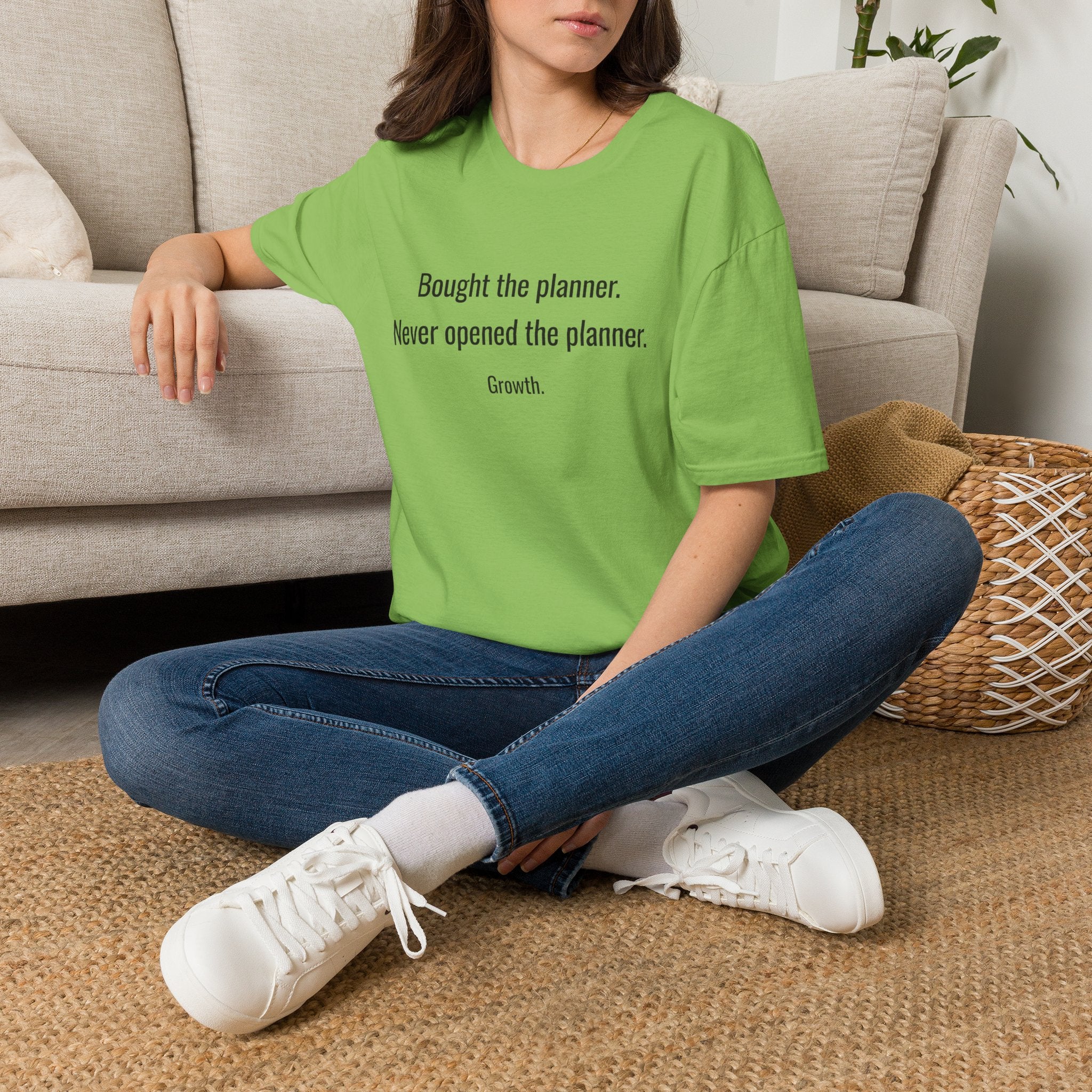 Bought the Planner, Never Opened It — Funny Planner Humor T-Shirt