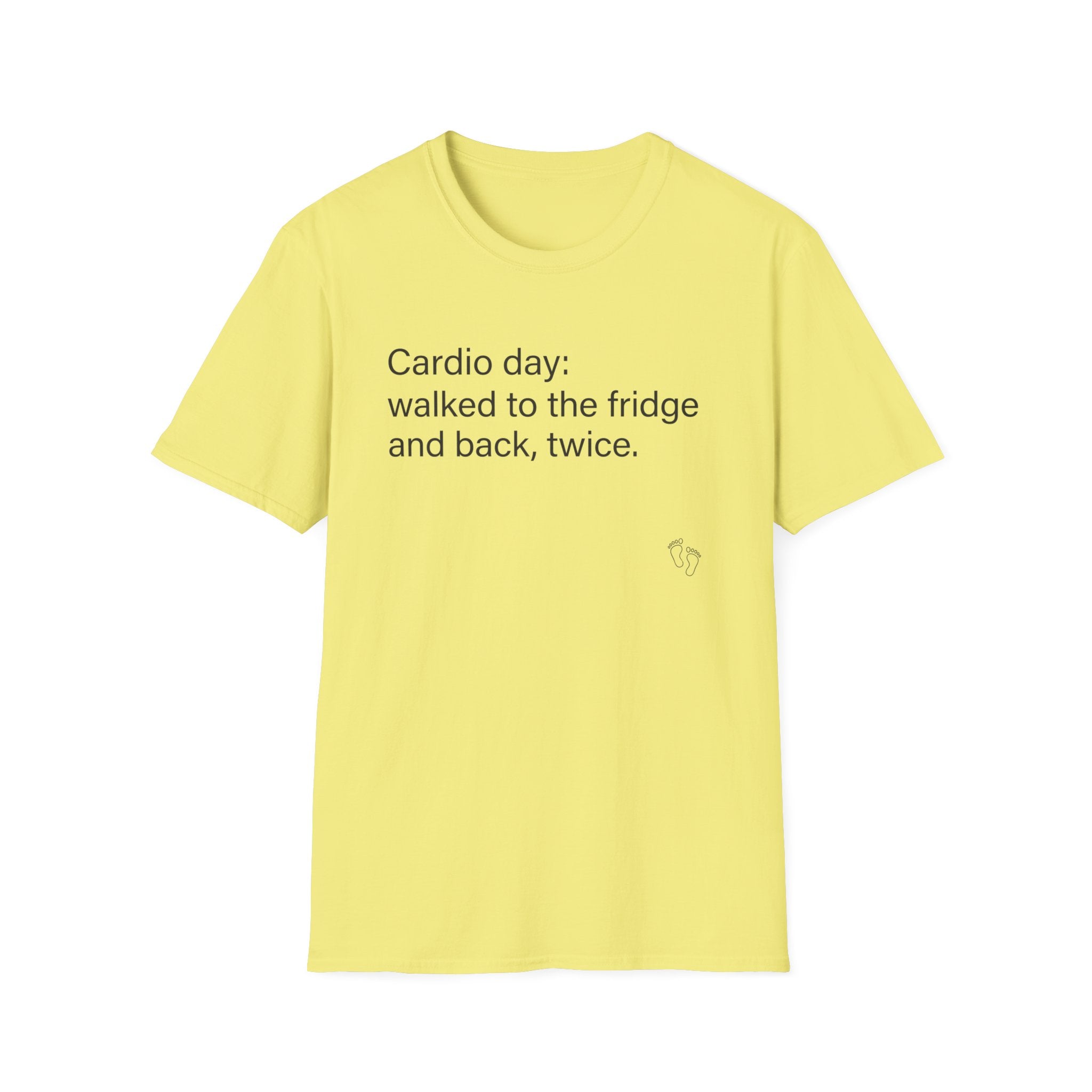Cardio Day: Fridge and Back, Twice — Funny Cardio T-Shirt