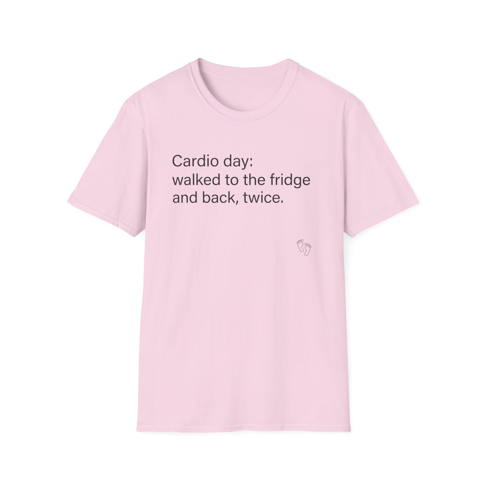 Cardio Day: Fridge and Back, Twice — Funny Cardio T-Shirt