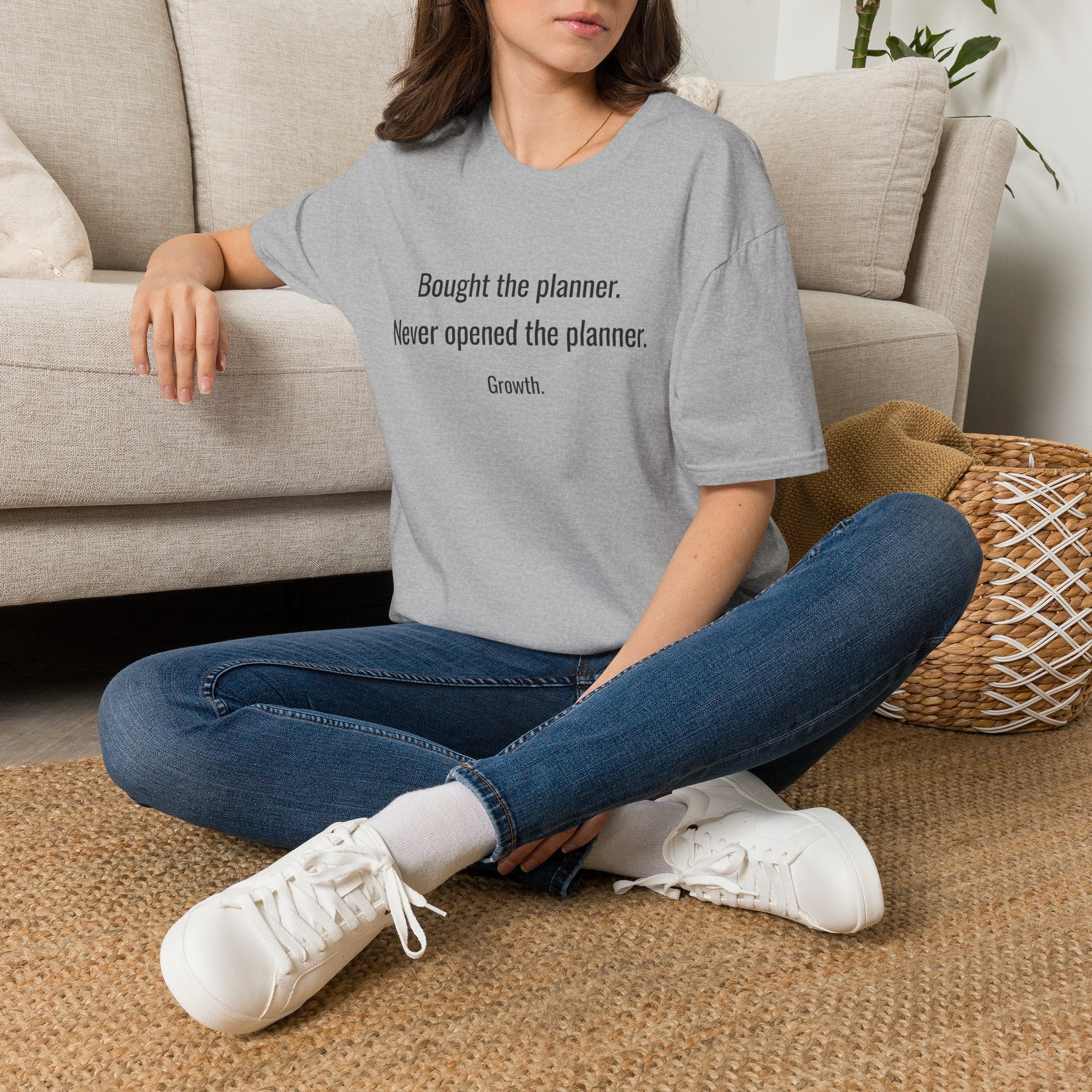 Bought the Planner, Never Opened It — Funny Planner Humor T-Shirt